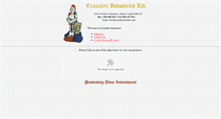 Desktop Screenshot of crusaderindustries.com